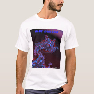 Blauwe draak t-shirt