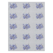 Blauwe draak tafelkleed (Voorkant)