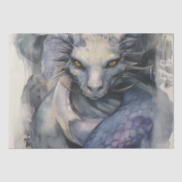 Blauwe draak tissuepapier