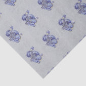 Blauwe draak tissuepapier (Detail)