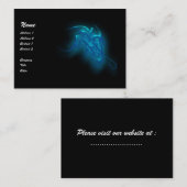 Blauwe draak visitekaartje (Voorkant / Achterkant)
