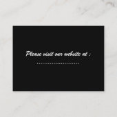 Blauwe draak visitekaartje (Achterkant)