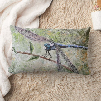 Blauwe dragonfly lumbar Pillow Kussen
