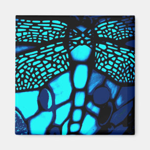 blauwe dragonfly-magneten magneet