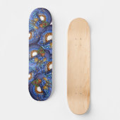 Blauwe dragons skateboard (Voorkant)