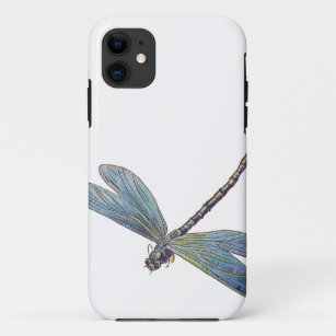  blauwe dragonvlieg iPhone 11 hoesje