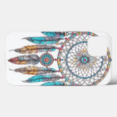 Blauwe Dreamcatchers mystiek Case-Mate iPhone Case (Achterkant (horizontaal))