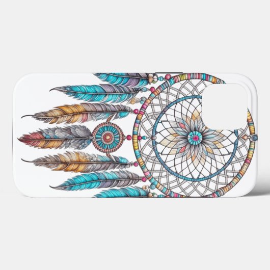 Blauwe Dreamcatchers mystiek Case-Mate iPhone Case (Achterkant (horizontaal))