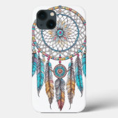 Blauwe Dreamcatchers mystiek Case-Mate iPhone Case (Achterkant)