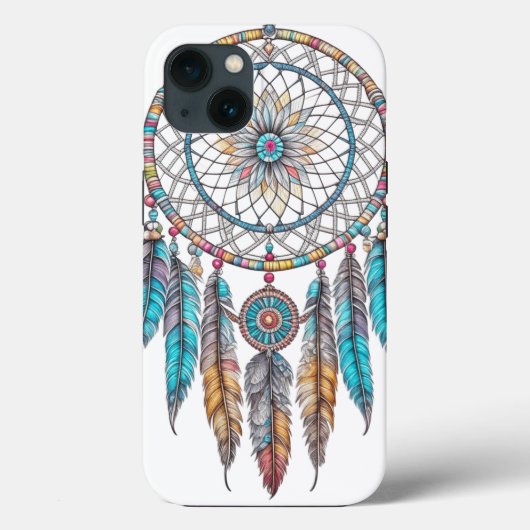 Blauwe Dreamcatchers mystiek Case-Mate iPhone Case (Achterkant)