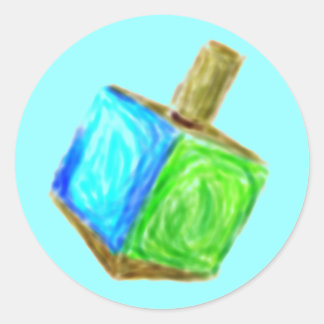 Blauwe Driedel Sticker