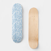Blauwe driehoek patroon skateboard - geometrische  (Voorkant)
