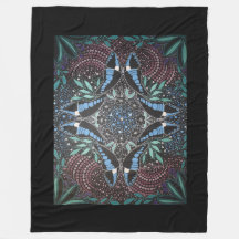 Blauwe driehoek vlinder Australische inheemse kuns