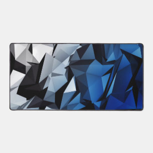 blauwe driehoekige luchtspiegeling bureaumat