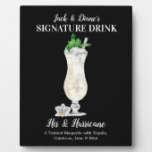 Blauwe Drink op het eiland ・ PERSONALISEERDE Drink Fotoplaat (Voorkant)