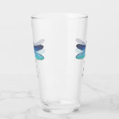  blauwe Drink van de Dragonfly-bier Glas (Links)