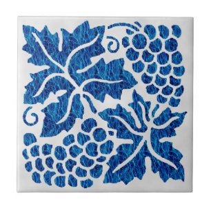 Blauwe druiven tegeltje