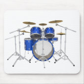 Blauwe drumkit: muismat (Voorkant)