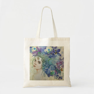 Blauwe dryade tote bag