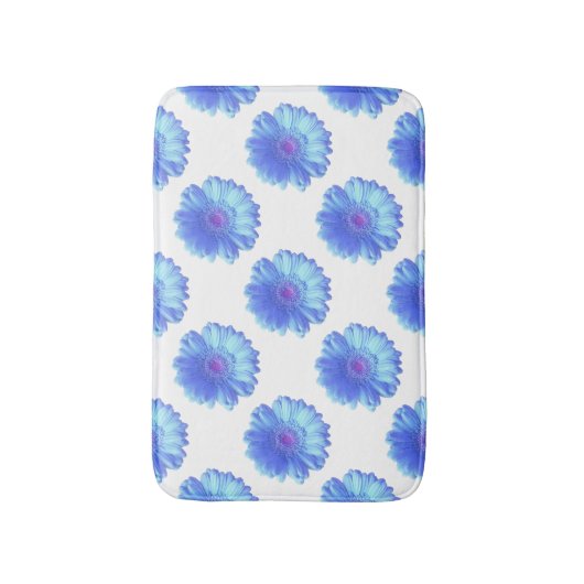 Blauwe duitvis badmat (Voorkant Verticaal)