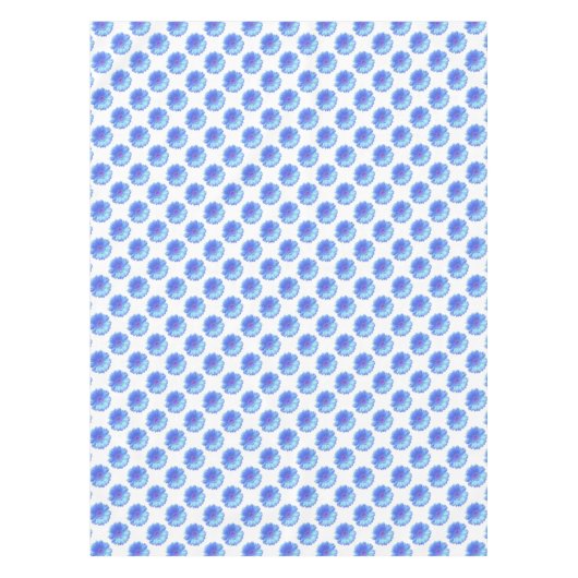 Blauwe duitvis tafelkleed (Voorkant)