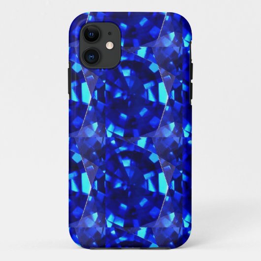 blauwe edelsteen Case-Mate iPhone case (Achterkant)
