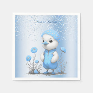 Blauwe eend servetten