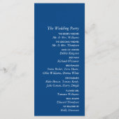 Blauwe eik boom, rustieke & minimalistische bruilo programma (Achterkant)