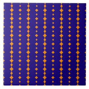 blauwe elegante abstracte keramische tegel tegeltje