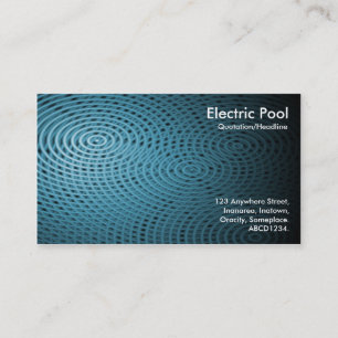 Blauwe Elektrische Pool 010 Visitekaartje