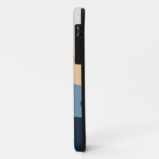 Blauwe en beige woestijnzon Case-Mate iPhone case (Achterkant/links)