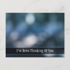 Blauwe en Blauwgroen Abstracte Bokeh Foto, denken  Briefkaart