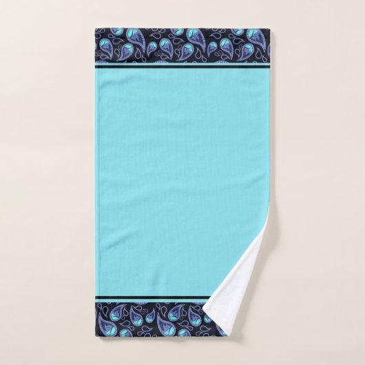 Blauwe en blauwgroen badhanddoekset bad handdoek (Handdoek)