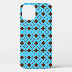 Blauwe en bruine schildpad iPhone 12 hoesje