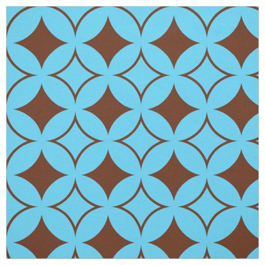 Blauwe en bruine schildpad stof (Swatch)