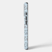 Blauwe en bruine verf afdrukken met monogram Case-Mate iPhone case (Achterkant / Links)