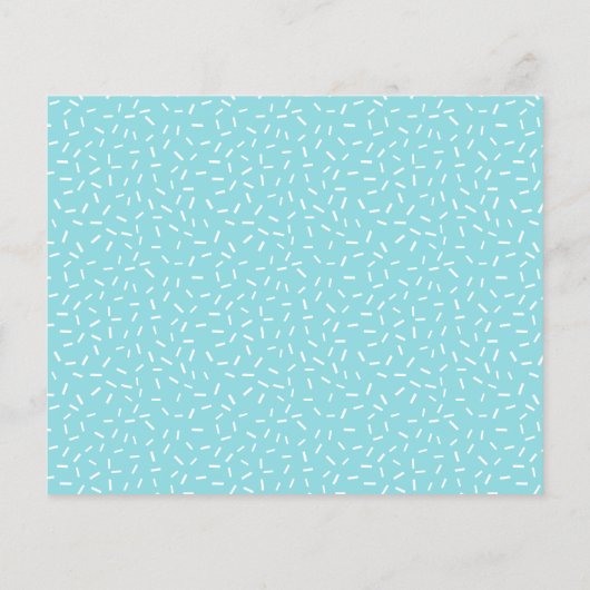 Blauwe en chocolade Donuts Baby shower Uitnodiging (Achterkant)