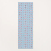 Blauwe en cranberry Yoga Mat (Voorkant)