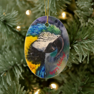Blauwe en gele ara Ornament