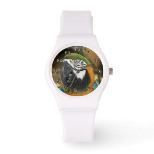 Blauwe en Gele Ara van Amazonië Horloge