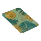 Blauwe en gele cirkels magneet (Rechterzijde)