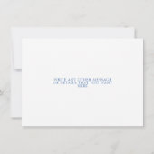 Blauwe en gele citroenwijnstokken slaan de datum o save the date (Achterkant)