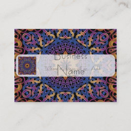 Blauwe en gele Keltische knotten tegels 147 Visitekaartje