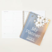Blauwe en gele kersenbloesem Sakura Planner (Display)