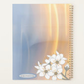 Blauwe en gele kersenbloesem Sakura Planner (Achterkant)