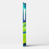 Blauwe en gele kleurstof Case-Mate iPhone case (Achterkant / Links)