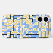 Blauwe en gele maïs Case-Mate iPhone case (Achterkant (horizontaal))