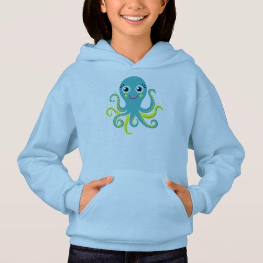 Blauwe en Gele Octopus (Voorkant)