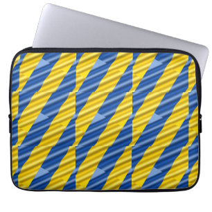 Blauwe en gele Oekraïne geïnspireerde vrede zonder Laptop Sleeve