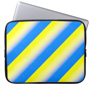 Blauwe en gele Oekraïne Geïnspireerde vredesanti-o Laptop Sleeve